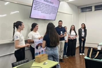Foto relacionada - SECRETARIA DE SAÚDE DE MIRAGUAÍ PARTICIPA SOCIALIZAÇÃO DE PROJETOS INTEGRADORES - ATENÇÃO À SAÚDE NA UNIJUÍ