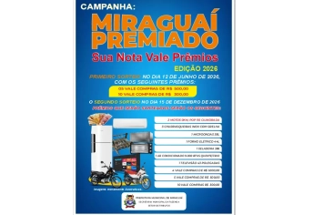 MIRAGUAI LANÇA CAMPANHA DE PRÊMIOS  EDIÇÃO 2026