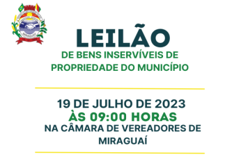 Leilão de Bens Inservíveis de Propriedade do Município